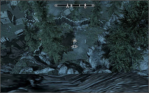 If you plan to attack the enemies by surprise or to sneak, it would be good to approach the mine from the west - Boethiahs Calling - p. 2 - Daedric quests - The Elder Scrolls V: Skyrim Game Guide