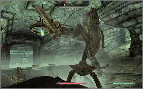 Head out of the room using the passage behind the Lexicon altar and unlock the door - Unfathomable Depths | Side quests - Side quests - The Elder Scrolls V: Skyrim Game Guide