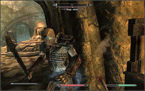 Go down the stairs and be ready to come across two Frostbite Spiders at the end of the corridor - Forbidden Legend - p. 1 | Side quests - Side quests - The Elder Scrolls V: Skyrim Game Guide