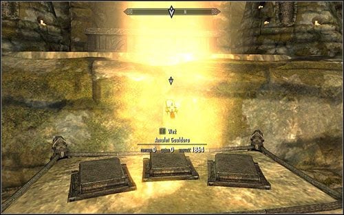 With all of Gauldurs sons dead, he will appear in the room and rejoin the three pieces of the amulet - Forbidden Legend - p. 2 | Side quests - Side quests - The Elder Scrolls V: Skyrim Game Guide