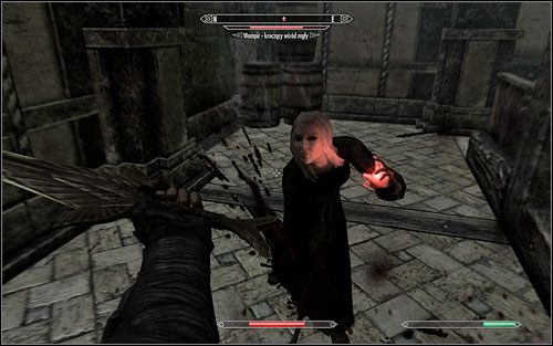 Move onwards, looking out for traps in the floor and the sleeping Draugrs beside the walls - The Wolf Queen Awakened | Side quests - Side quests - The Elder Scrolls V: Skyrim Game Guide