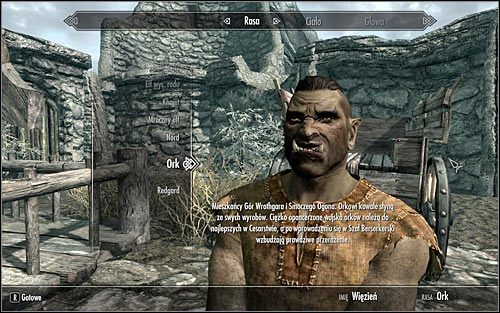 Berserker Rage (active unique ability) - This is an extremely helpful active ability which allows the orc to go into a rage status that lasts 60 seconds - Choosing race and gender - p.2 | Character development - Character development - The Elder Scrolls V: Skyrim Game Guide