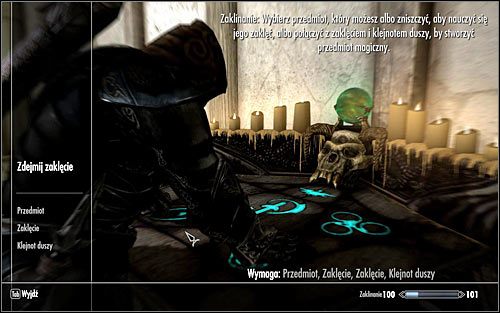 Enchanting is composed of several steps and each step is described below, however in order to things to work you must know at least one enchantment - Enchanting | Crafting - Crafting - The Elder Scrolls V: Skyrim Game Guide