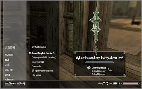 Filled soul gems are used not only when youre enchanting an item, but also during the normal gameplay (this applies only to weapons) - Enchanting | Crafting - Crafting - The Elder Scrolls V: Skyrim Game Guide