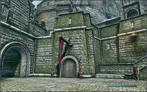 Go to the north part of the city and locate the entrance to Castle Dour, which is guarded by two sentries (the above screen) - Joining the Legion | Imperial Legion Quests - Imperial Legion Quests - The Elder Scrolls V: Skyrim Game Guide