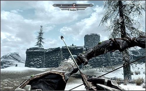 If your character is an archer or a mage, then its better to attack the foes from a distance, and I suggest taking care of archers on the upper walls first (the above screen) - Joining the Legion | Imperial Legion Quests - Imperial Legion Quests - The Elder Scrolls V: Skyrim Game Guide