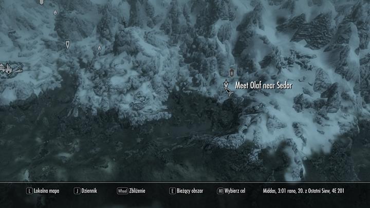 After spending a night in The Restful Watchman tavern you can find Olaf Cold - Heart standing outside of the building - The Courier | Quests in the game - Quests in the game - The Elder Scrolls V: Skyrim Game Guide