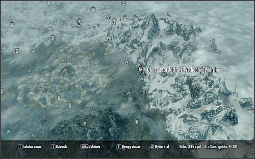 Leave the castle and open the world map - Reunification of Skyrim - p.2 | Imperial Legion Quests - Imperial Legion Quests - The Elder Scrolls V: Skyrim Game Guide