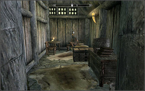 When he arrives, wait until he goes to rest (the above screen) - A False Front | Imperial Legion Quests - Imperial Legion Quests - The Elder Scrolls V: Skyrim Game Guide