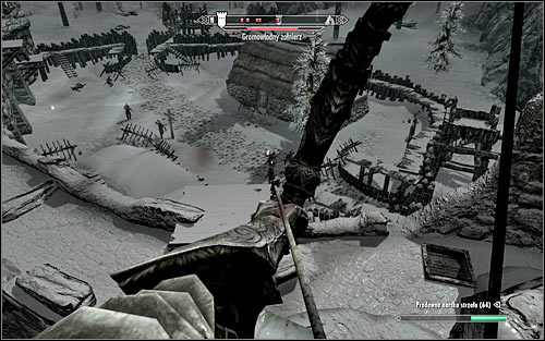 Depending on preferences, you can attack enemies from low elevation or climb one of the taller towers, so that you have a view on the better part of the fort (the above screen) - Battle for Fort Dunstad | Imperial Legion Quests - Imperial Legion Quests - The Elder Scrolls V: Skyrim Game Guide
