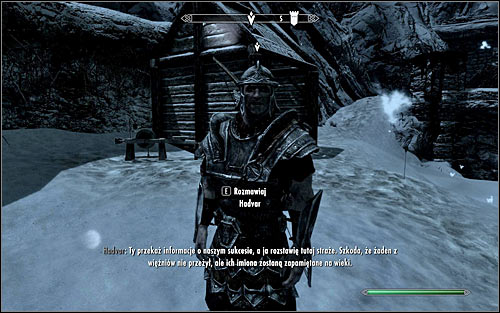Find Hadvar, who, depending of how well you dealt with the foe, can be inside the fort or on his way to it - Rescue from Fort Kastav | Imperial Legion Quests - Imperial Legion Quests - The Elder Scrolls V: Skyrim Game Guide