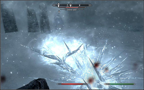 If your character prefers close combat, consider poisoning your weapon with the recently received Ice Wraith Bane, so you can hit the monster with much greater damage (the above screen); this way it will only take a few successful blows to kill it - Joining the Stormcloaks | Stormcloak Rebellion Quests - Stormcloak Rebellion Quests - The Elder Scrolls V: Skyrim Game Guide
