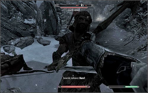 Follow the other Stormcloak soldiers until you reach the Legionnaires camp - The Jagged Crown - p.1 | Stormcloak Rebellion Quests - Stormcloak Rebellion Quests - The Elder Scrolls V: Skyrim Game Guide