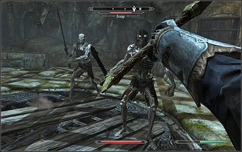 Be aware of your surroundings, because Draugrs (the above screen) will start coming out of the nearby crypts - The Jagged Crown - p.2 | Stormcloak Rebellion Quests - Stormcloak Rebellion Quests - The Elder Scrolls V: Skyrim Game Guide