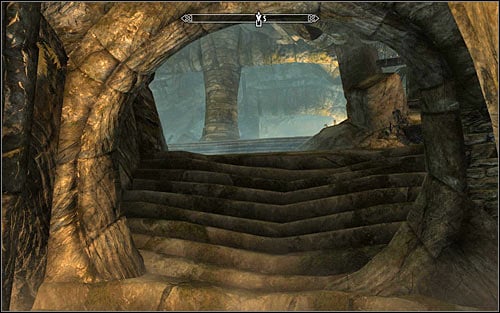 If you chose the shortcut, when you get back to the temple youll have to interact with a bolt which will take you back to the ruins entrance (the above screen) - The Jagged Crown - p.2 | Stormcloak Rebellion Quests - Stormcloak Rebellion Quests - The Elder Scrolls V: Skyrim Game Guide