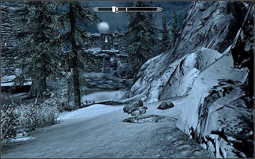 Before you do anything, wait for the night to fall in, which will lessen the chances to be accidentally spotted by one of the enemy guards - Rescue from Neugrad - p.1 | Stormcloak Rebellion Quests - Stormcloak Rebellion Quests - The Elder Scrolls V: Skyrim Game Guide