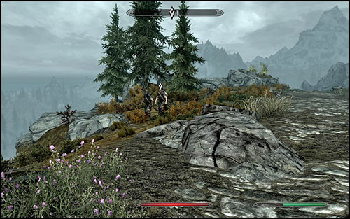 When you arrive at your destination, look around for the scouts (the above screen) and talk to Ralof, who is one of them - Compelling Tribute - p.2 | Stormcloak Rebellion Quests - Stormcloak Rebellion Quests - The Elder Scrolls V: Skyrim Game Guide