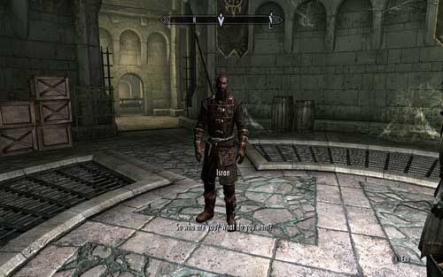 After getting inside the Fort, speak to Isran - Join the Dawnguard - Beginning - The Elder Scrolls V: Skyrim - Dawnguard - Game Guide and Walkthrough