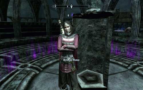 Use the stone in the middle - Awakening - Beginning - The Elder Scrolls V: Skyrim - Dawnguard - Game Guide and Walkthrough