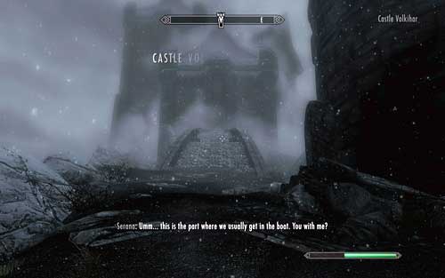 Thanks to it you will reach the island on which Serana's castle has been built - Bloodline - Beginning - The Elder Scrolls V: Skyrim - Dawnguard - Game Guide and Walkthrough