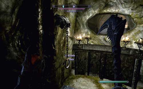 Killing the enemies on your way, go up the stairs - The Bloodstone Chalice - p. 2 - Vampire Lord path - The Elder Scrolls V: Skyrim - Dawnguard - Game Guide and Walkthrough