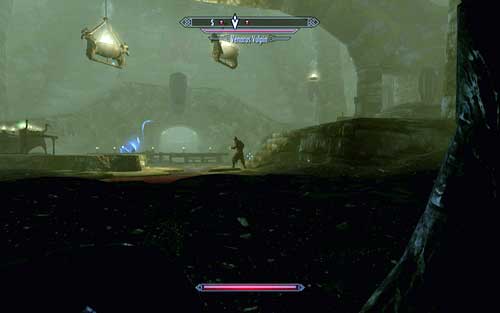 The tunnel will lead you to a bigger room, where you will be attacked by a group of vampires led by Venarus Vulpin - The Bloodstone Chalice - p. 2 - Vampire Lord path - The Elder Scrolls V: Skyrim - Dawnguard - Game Guide and Walkthrough