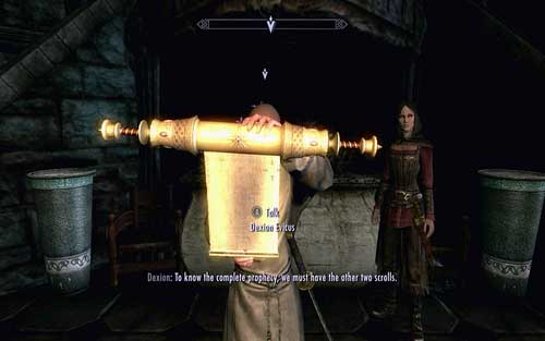 After giving a report, order the man to read the scroll - Prophet - Vampire Lord path - The Elder Scrolls V: Skyrim - Dawnguard - Game Guide and Walkthrough