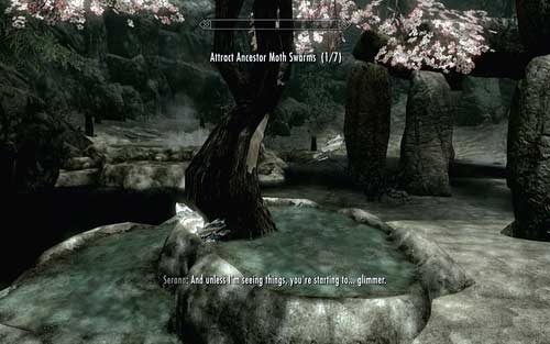 The next one is by the tree to the right of the statue - Unseen Visions - Vampire Lord path - The Elder Scrolls V: Skyrim - Dawnguard - Game Guide and Walkthrough