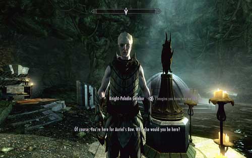 Speak with him to learn how to obtain the bow - Touching The Sky - p. 1 - Vampire Lord path - The Elder Scrolls V: Skyrim - Dawnguard - Game Guide and Walkthrough