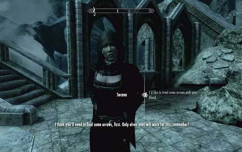Apart from that, Serana can change elven arrows as well - Touching The Sky - p. 4 - Vampire Lord path - The Elder Scrolls V: Skyrim - Dawnguard - Game Guide and Walkthrough