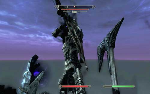 That way you will be moved to an island where the undead warrior is waiting for you - Beyond Death - p. 1 - Dawnguard path - The Elder Scrolls V: Skyrim - Dawnguard - Game Guide and Walkthrough
