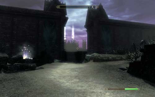 Afterwards head all the way north until you see a big wall dividing the location into two parts - Impatience of a Saint - p. 1 - Mutual side missions - The Elder Scrolls V: Skyrim - Dawnguard - Game Guide and Walkthrough
