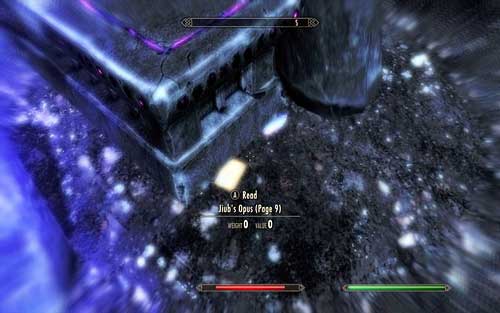 Page 9 is behind the chest below the crystal - Impatience of a Saint - p. 3 - Mutual side missions - The Elder Scrolls V: Skyrim - Dawnguard - Game Guide and Walkthrough