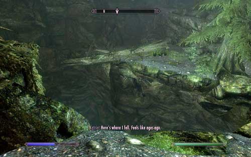 You will also learn that at the end of the fallen tree trunk you can find her bow, Zephyr - Lost to the Ages - p. 1 - Mutual side missions - The Elder Scrolls V: Skyrim - Dawnguard - Game Guide and Walkthrough