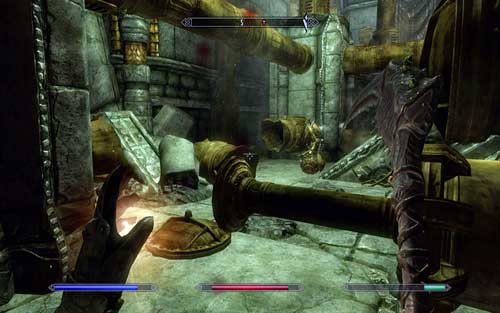 After getting inside, head straight all the way while avoiding traps and defeating Dwemer constructions - Lost to the Ages - p. 2 - Mutual side missions - The Elder Scrolls V: Skyrim - Dawnguard - Game Guide and Walkthrough