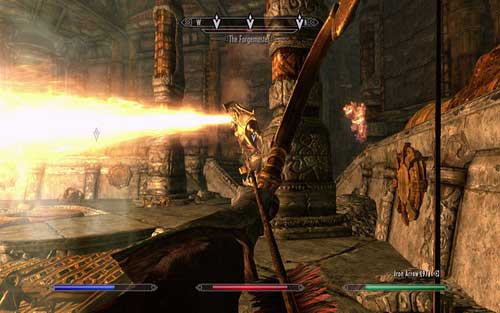 I'd recommend fighting by the wall of the room, as there you won't be hit by the steam appearing from time to time - Lost to the Ages - p. 4 - Mutual side missions - The Elder Scrolls V: Skyrim - Dawnguard - Game Guide and Walkthrough