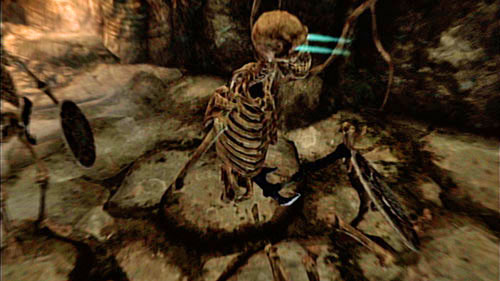 Cross the cave and approach the door - they lead to Temple of Miraak Sanctum - Skyrim Dragonborn: Find the source of Miraaks power - Skyrim Dragonborn: Main story mode - The Temple of Miraak - The Elder Scrolls V: Skyrim - Dragonborn Game Guide