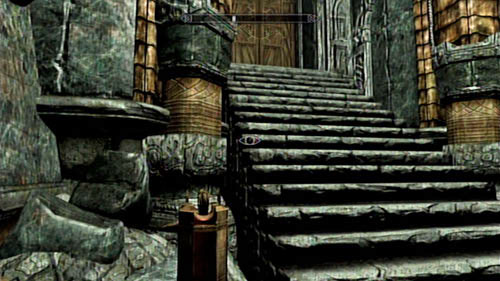 Place the Cube on the best button to raise the drawbridge which was blocking the passage and head to the next room together with the mage - Skyrim Dragonborn: Restore the steam supply to the Dwemer reading room - Skyrim Dragonborn: Main story mode - Path of Knowledge - The Elder Scrolls V: Skyrim - Dragonborn Game Guide