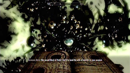 Regardless of your choices during the conversation with the Daedric god, you will learn the second Word of Power of the Bend Will Shout - Skyrim Dragonborn: Learn the hidden knowledge of Epistolary Arumen - Skyrim Dragonborn: Main story mode - Gardener of Men - The Elder Scrolls V: Skyrim - Dragonborn Game Guide