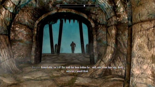 After heading into the cave, you will be approached by Tharstan who will tell you of his discovery - Skyrim Dragonborn: Lost Legacy - Skyrim Dragonborn: Side missions - Skaal Village - The Elder Scrolls V: Skyrim - Dragonborn Game Guide