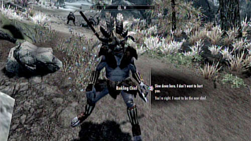 Before you manage to walk away from the battlefield left from the Nord camp, you will be approached by the Rieklings Chief (who bothered to come to you personally) - Skyrim Dragonborn: The Chief of Thirsk Hall - Skyrim Dragonborn: Side missions - Thirsk Hall and Bujolds Retreat - The Elder Scrolls V: Skyrim - Dragonborn Game Guide