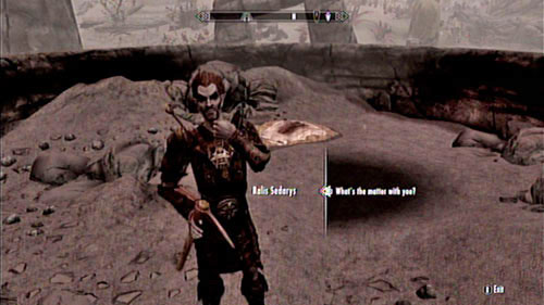 Meet with the troubled man who will offer you a deal - if you pay for the expensive excavation, a part of the discovered artifacts will be yours - Skyrim Dragonborn: Unearthed - Skyrim Dragonborn: Side missions - Kolbjorn Barrow - The Elder Scrolls V: Skyrim - Dragonborn Game Guide