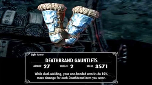 Using the treasure map which you found by the pirate leader in Deathbrand Helm, you shouldnt have problems with finding four parts of the ancient armor - Skyrim Dragonborn: Deathbrand - Skyrim Dragonborn: Side missions - Others - The Elder Scrolls V: Skyrim - Dragonborn Game Guide