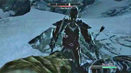 The best tactic is bringing along a very powerful companion (Serana will do just fine) and convincing a Dragon to help you (by using the Bend Will Shout) - Skyrim Dragonborn: Ebony Warrior - Skyrim Dragonborn: Side missions - Others - The Elder Scrolls V: Skyrim - Dragonborn Game Guide