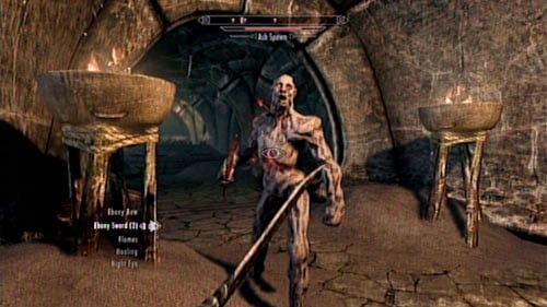 The tomb is inhabited by a whole army of Ash Spawns - theyre really high in numbers - Skyrim Dragonborn: Clear the Temples tomb of ash spawn - Skyrim Dragonborn: Other missions - The Elder Scrolls V: Skyrim - Dragonborn Game Guide