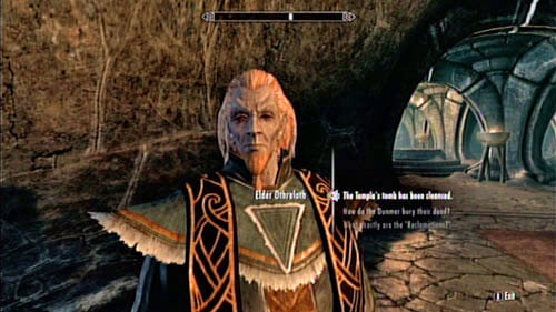 After as short conversation with Othreloth you will receive a payment - around 250 gold - Skyrim Dragonborn: Clear the Temples tomb of ash spawn - Skyrim Dragonborn: Other missions - The Elder Scrolls V: Skyrim - Dragonborn Game Guide