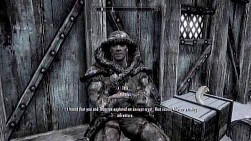 Nikulas can be found inside the village - usually he walks along the streets or sits on a bench by the entrance - Skyrim Dragonborn: Convince Nikulas to stay in Skaal Village - Skyrim Dragonborn: Other missions - The Elder Scrolls V: Skyrim - Dragonborn Game Guide