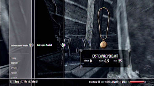 Locations not marked on the map - Skyrim Dragonborn: Locate the East Empire Pendants for Fethis Alor in Raven Rock - Skyrim Dragonborn: Other missions - The Elder Scrolls V: Skyrim - Dragonborn Game Guide