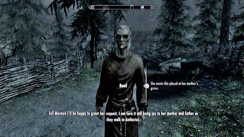 Once youre there, meet with the Elf and give him the necklace - Skyrim Dragonborn: Take Neras Necklace to Runil in Falkreath - Skyrim Dragonborn: Other missions - The Elder Scrolls V: Skyrim - Dragonborn Game Guide