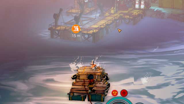 The harbor is marked with a distinctive icon. - How to upgrade the raft? - Crafting - The Flame in the Flood - Game Guide and Walkthrough